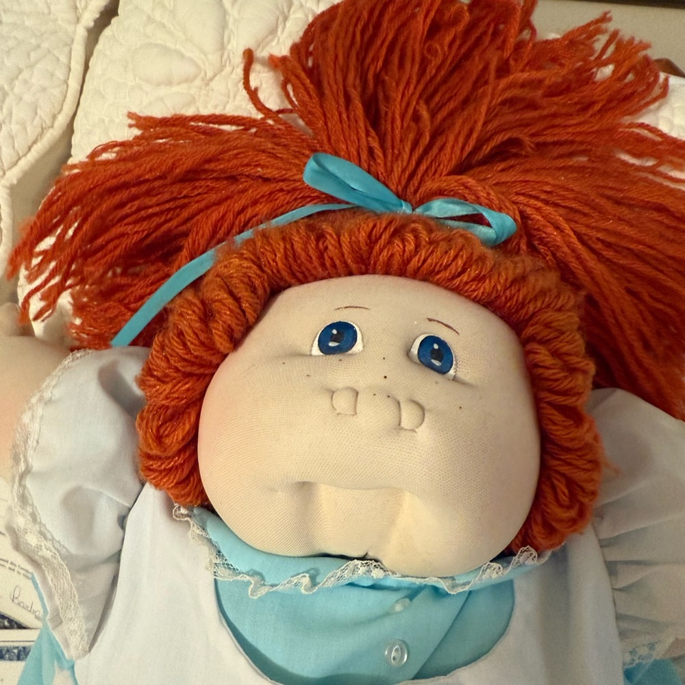 Xavier Roberts Soft Sculpture doll 1982. Red hair,  freckles.
